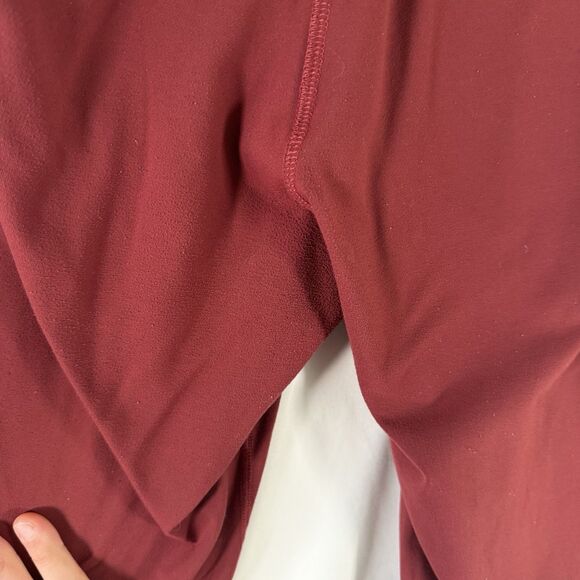 Alphalete Joggers Women's Medium Red Pull On Drawstring Zip Pockets 29.5" Inseam - Picture 12 of 12